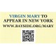 "Virgin Mary to Appear in New York" Card